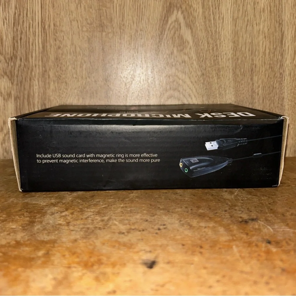 Desk Microphone MPH-01 for Steaming Broadcasts Gaming - 3.5mm Jack Black S12